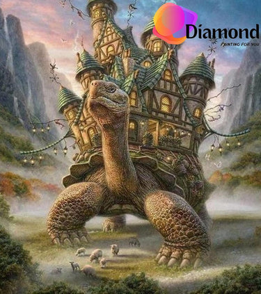 Huis op Schildpad Diamond Painting for you